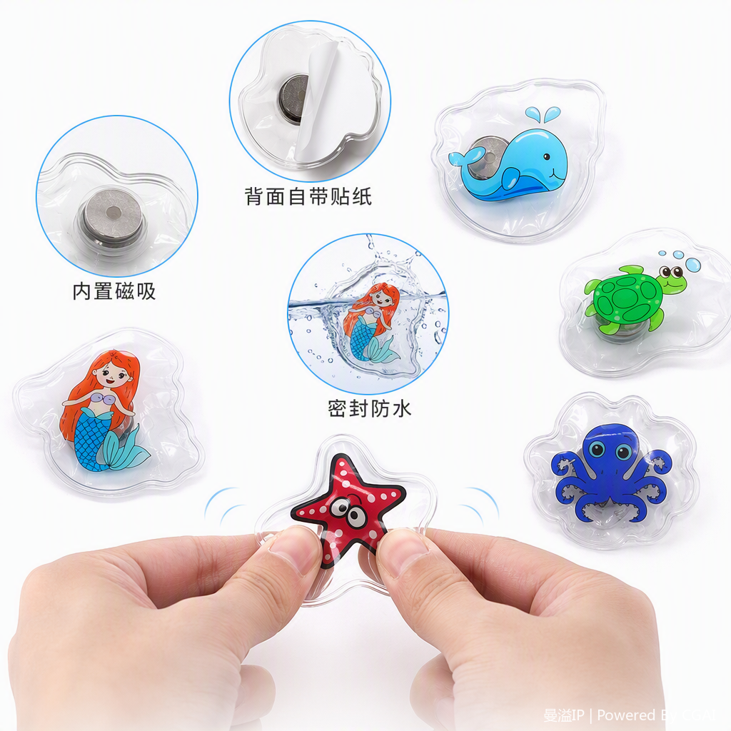 创意跨境发光电子玩具儿童益智互动夜光闪烁彩色灯光趣味玩具礼物戏水泳池沙滩男孩解压详情2