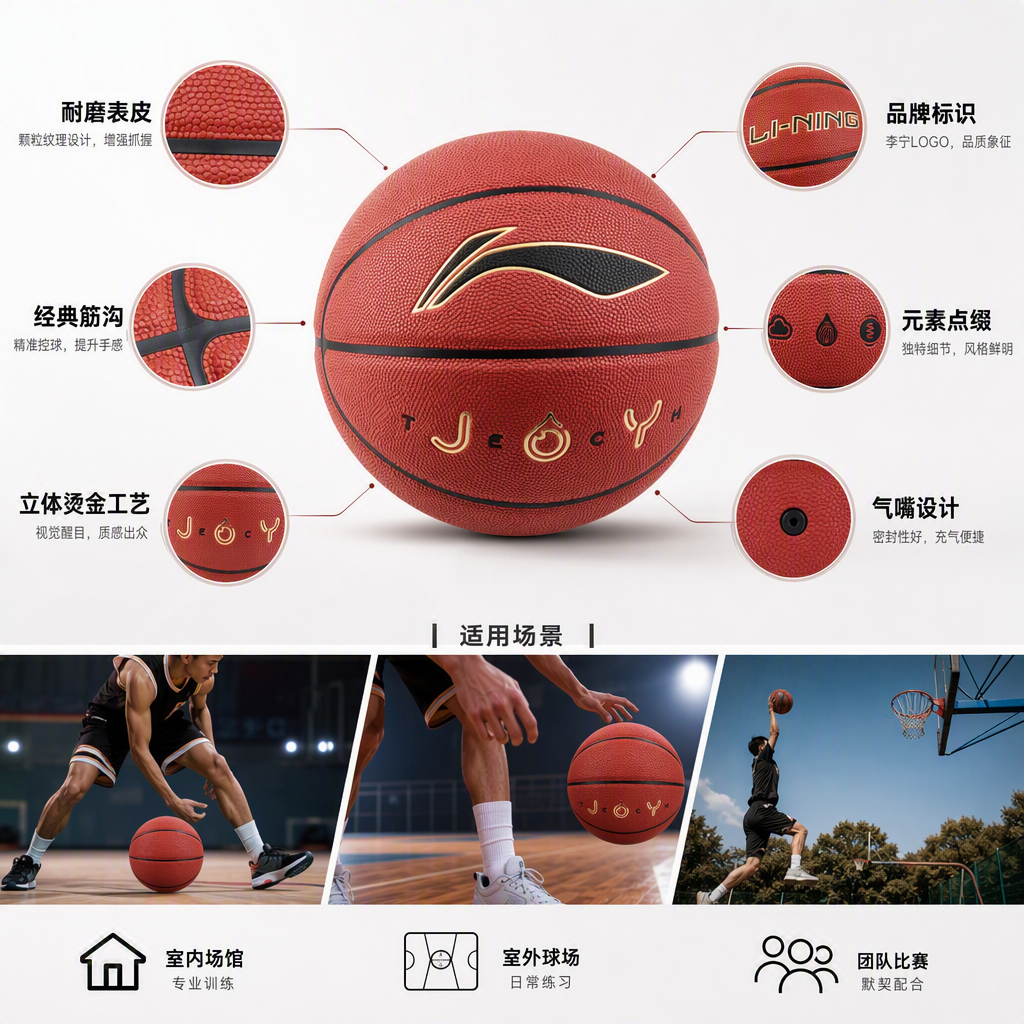 LBQK715-2李宁5号悦享吸湿篮球详情2