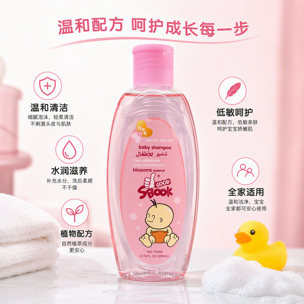 Baby soft shampoo botella rosa cuerpo suave nutrición bebé cuidado del cabello fórmula natural especial para niños Baby soft shampoo botella rosa cuerpo suave nutrición bebé cuidado del cabello fórmula natural especial para niños