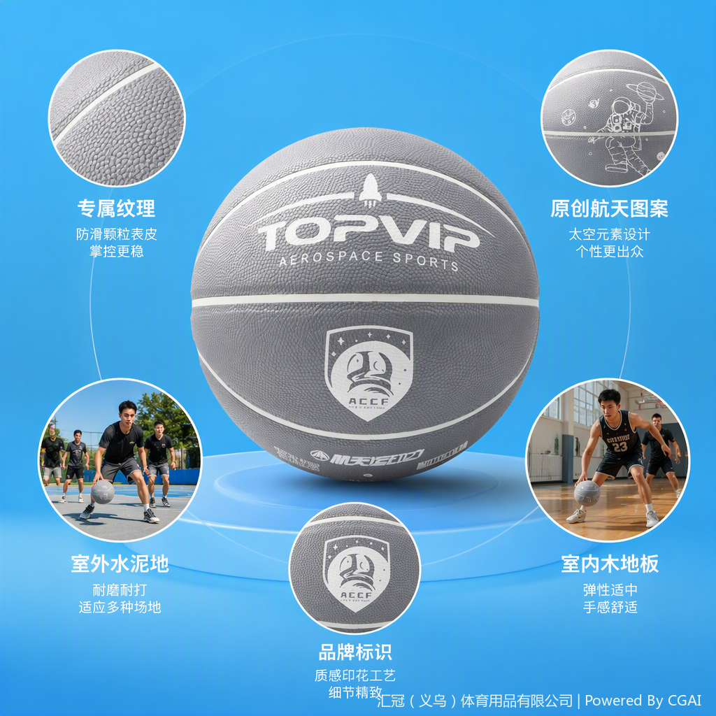 TOPVIP耐磨防滑专业篮球TV117815详情1