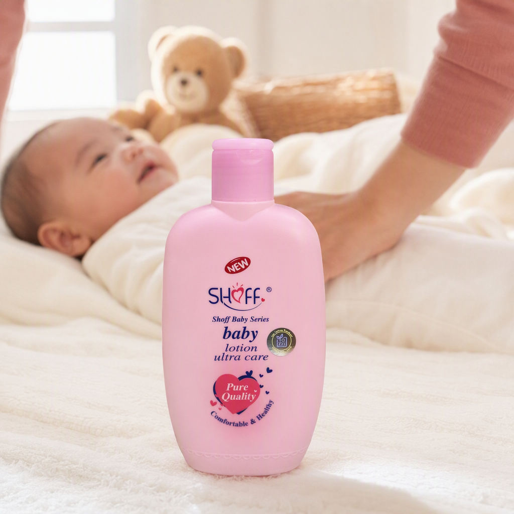 Baby lotion bottle pink gentle moisturizing and nourishing baby skin care products details Picture