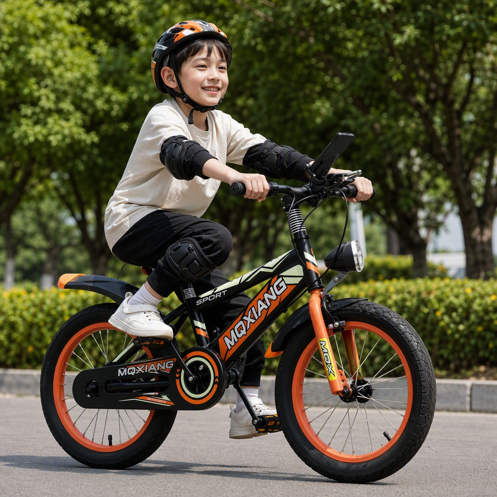 Children's colorful lightweight bicycles are safe and durable, suitable for outdoor cycling. There are various styles of children's cycling equipment and strollers Application Scenario