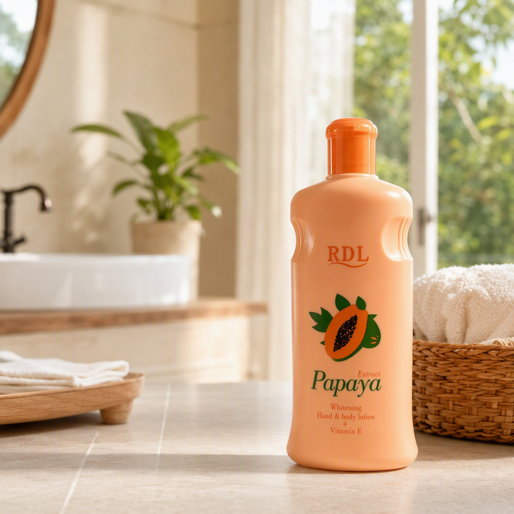 Botella naranja extracto de papaya blanqueamiento manos crema corporal hidratación rejuvenecimiento hidratación reparación cuidado emoliente details Picture