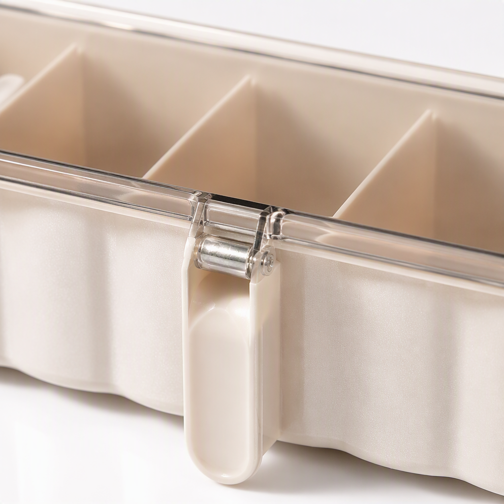 Diseño de cuadros beige caja de condimento almacenamiento de cocina botella de condimento contenedor de condimento decoración doméstica simple suministros Application Scenario