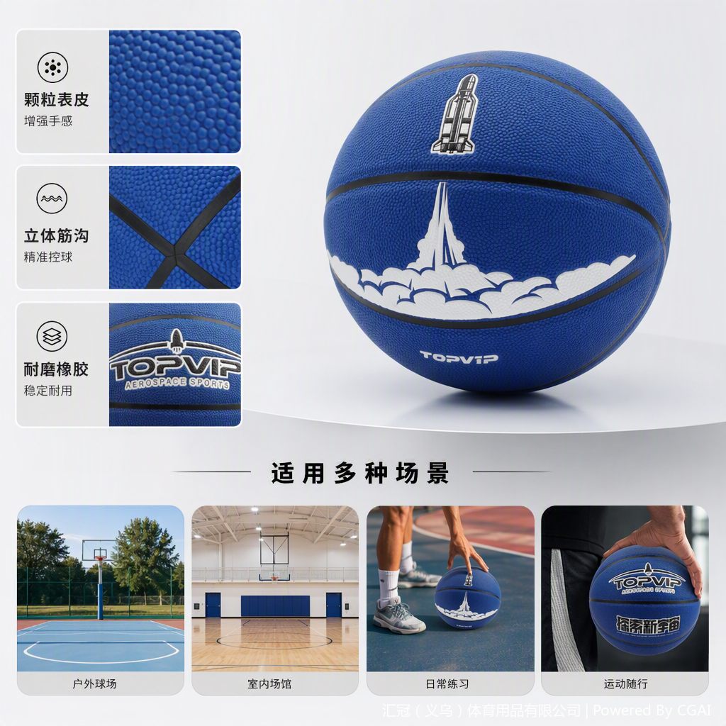 TOPVIP耐磨防滑篮球TV117811详情1