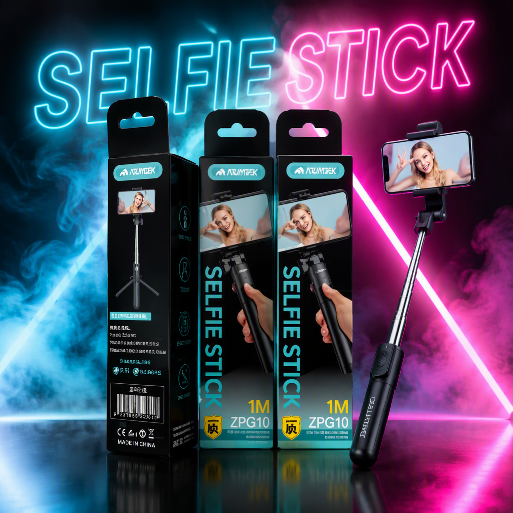 A multi-functional mobile phone selfie stick is a portable selfie tool Specification image