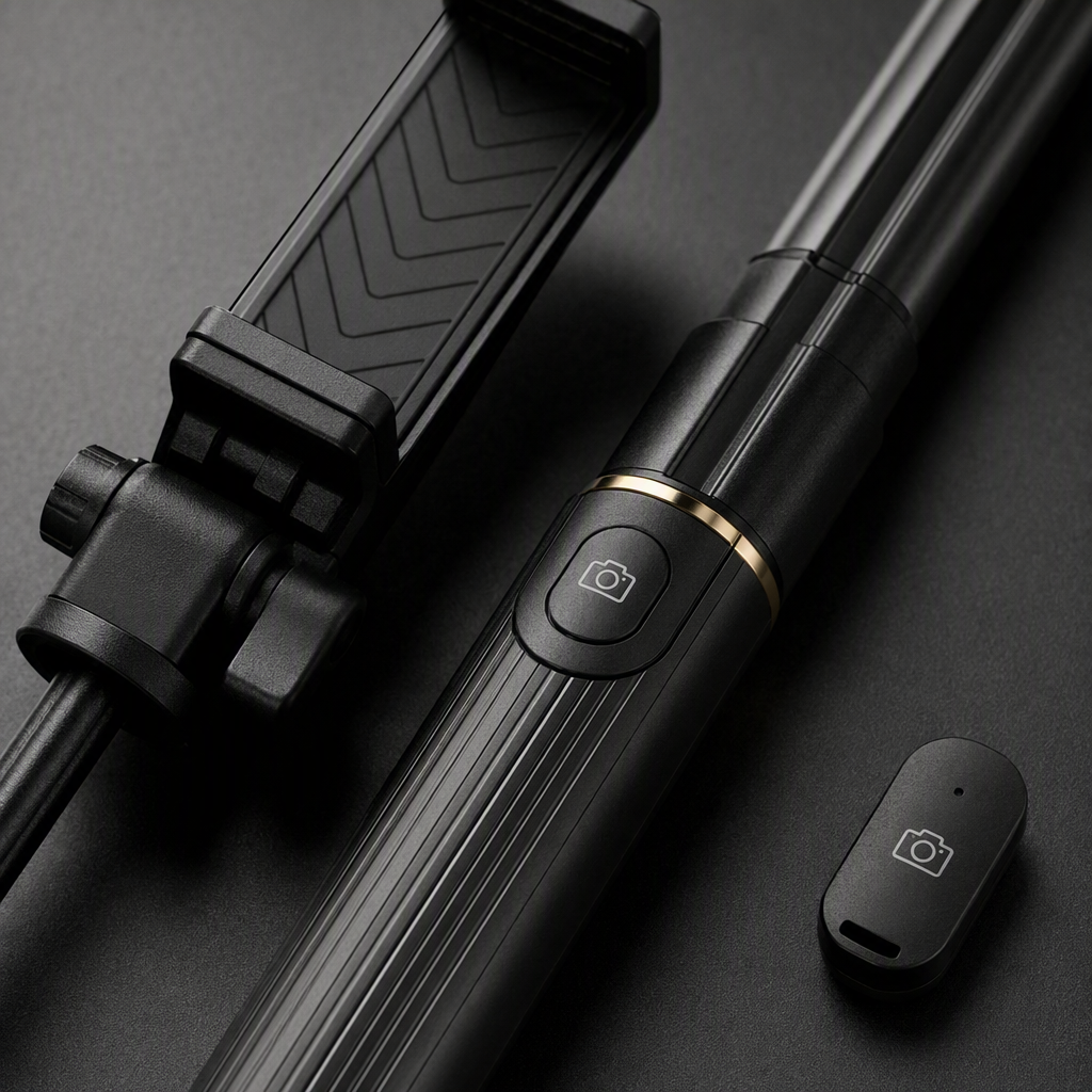 A multi-functional mobile phone selfie stick is a portable selfie tool Application Scenario