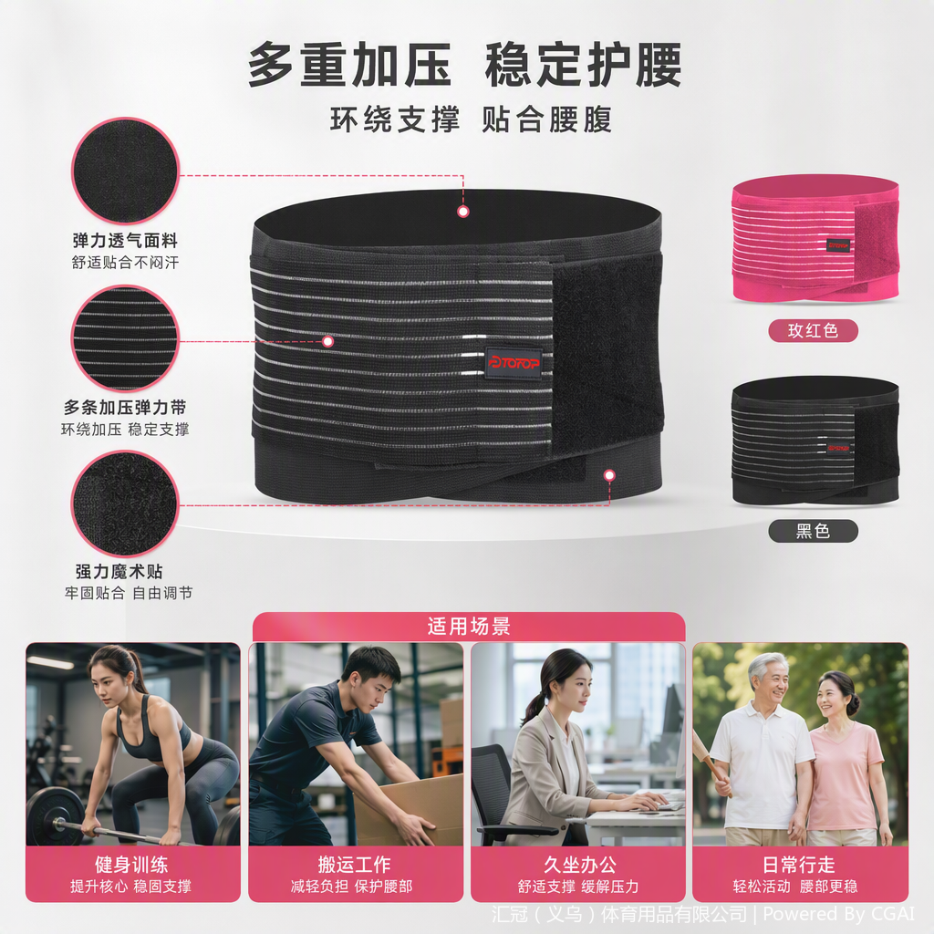 TP207运动护腰护具详情2