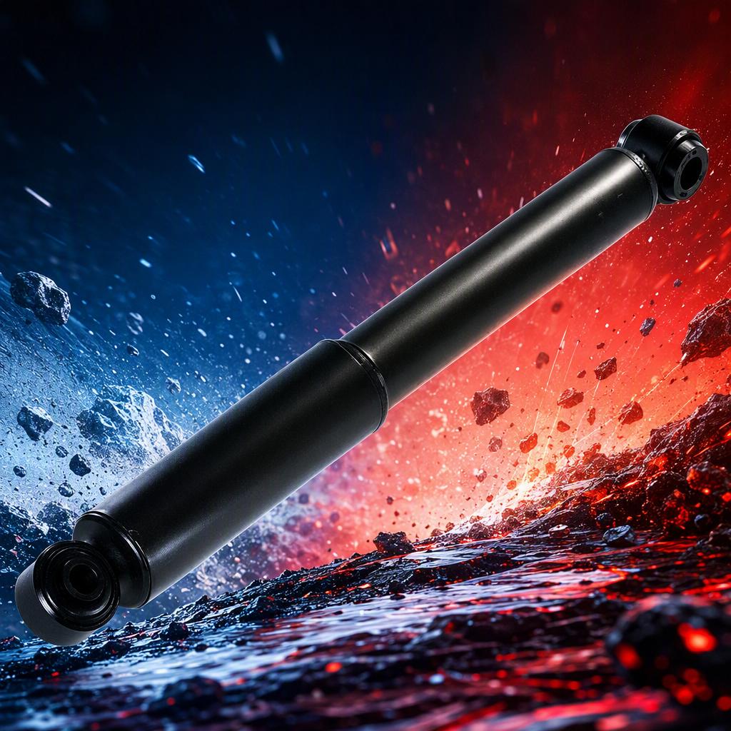 Amortiguador negro de alto rendimiento amortiguador de suspensión de automóvil resistente al desgaste duradero experiencia de manejo de elevación Specification image