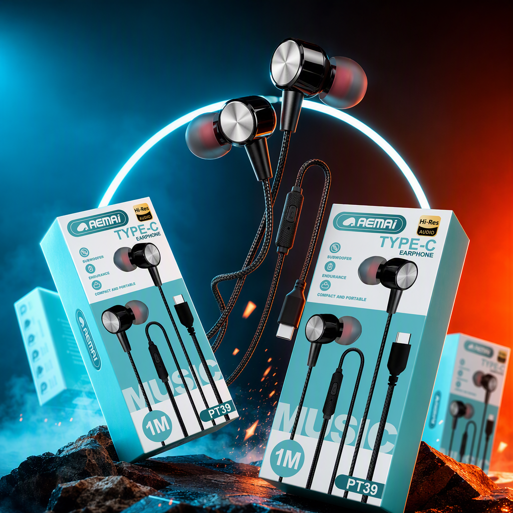 AEMAI fashion headphones, high-definition stereo, lightweight and portable music headphones, suitable for multiple devices Specification image
