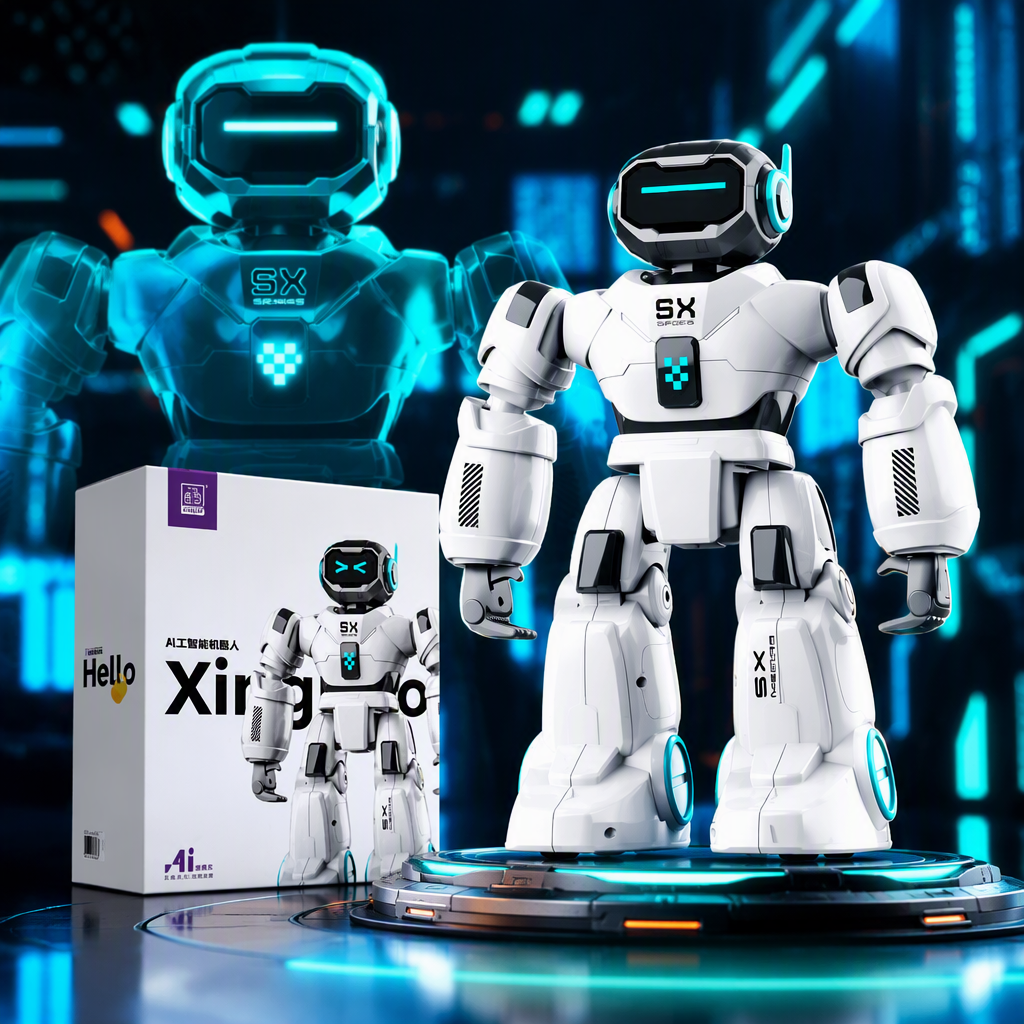 The smart home white robot is a multi-functional companion for children's family entertainment Specification image