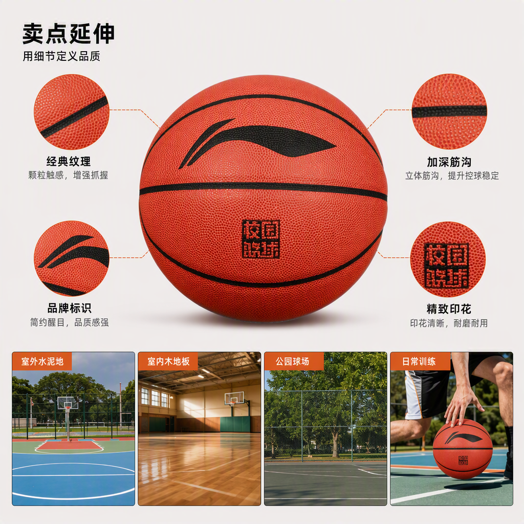 LBQK727-1李宁7号悦享彩色吸湿篮球详情2