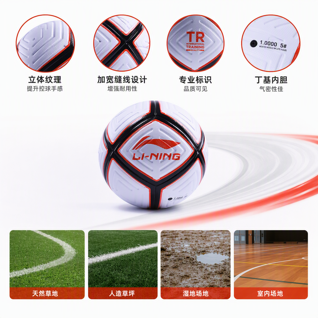 LFQK703-1李宁5号极彩训练贴皮足球详情2