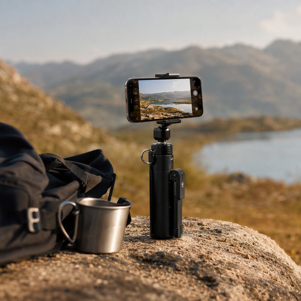 Tripod stable stand, multi-functional portable photography equipment accessory, black version details Picture