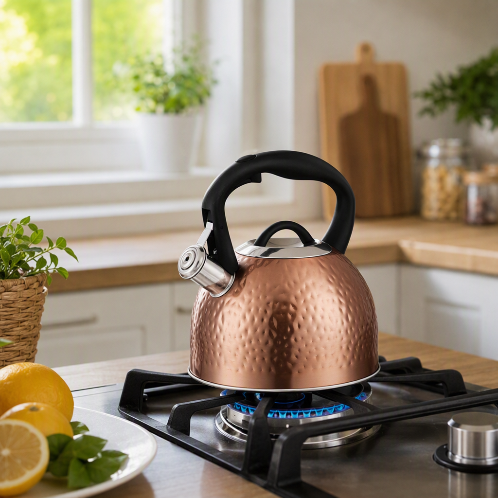 HausRoland3L acero inoxidable tintun hervidor de agua caliente hervidor de alta capacidad hervidor de inducción de gas hervidor de inducción de uso general home kitchen kettle HR7161-1 Application Scenario