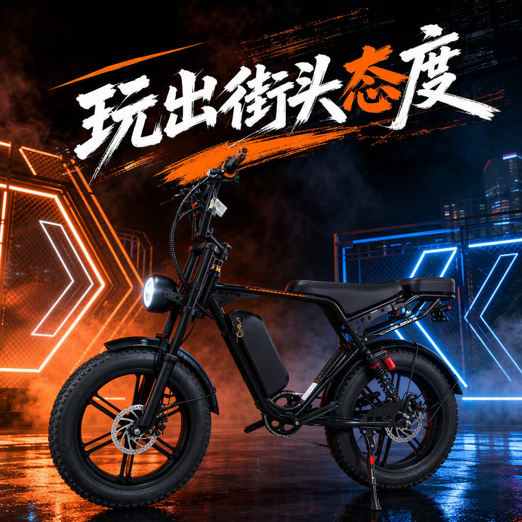 The fashionable black electric bicycle is portable and has a long battery life. It is a perfect choice for adults to ride for leisure and daily commuting Specification image