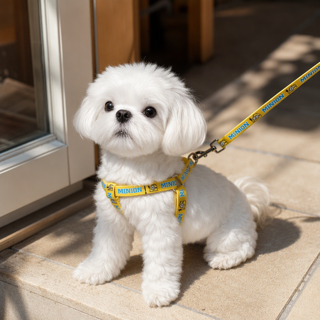 White puppy pet leash, anti-pull and wear-resistant dog leash, pet supplies and pet accessories details Picture