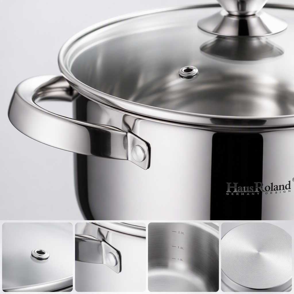 Multi-functional kitchen cookware set, home soup, rice and stew pot set, durable and practical HR150-1