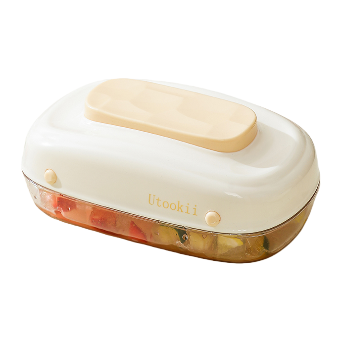【CL】 25Q4#292 cream-colored pressed ice box, rose ice cube tray, silicone ice-making mold, suitable for making ice cream and cold drinks with electric ice makers Application Scenario