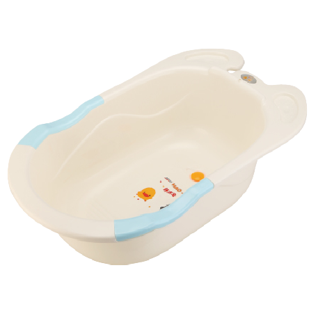 【CL】26Q3#0505-C Off-white folding baby bathtub, portable baby bathtub, children's bath products Application Scenario
