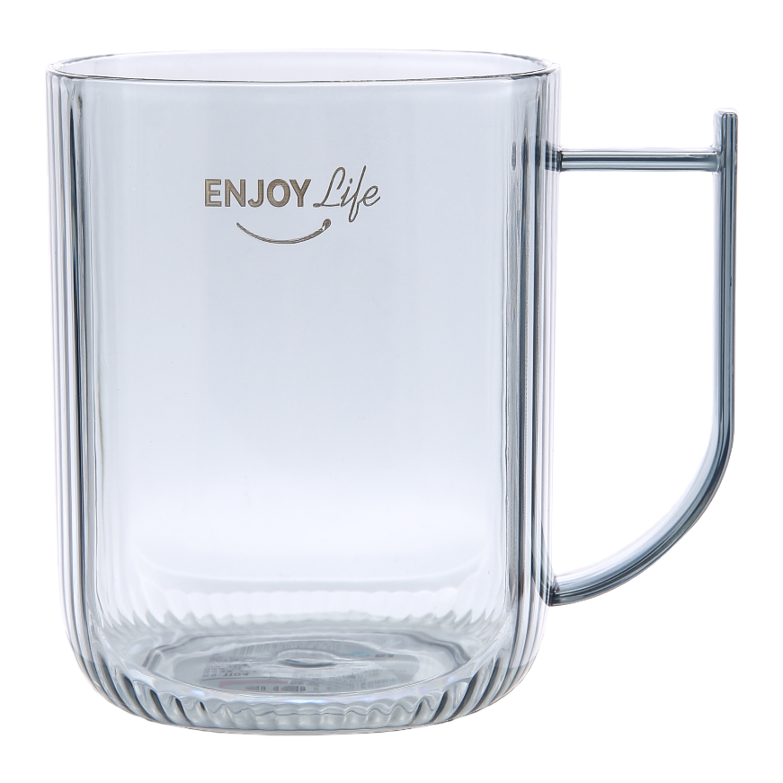 [CL] 26Q3#1104 copa de vidrio transparente de patrón vertical colorida taza de agua portátil para coche taza de bebida casera creativa de moda Application Scenario