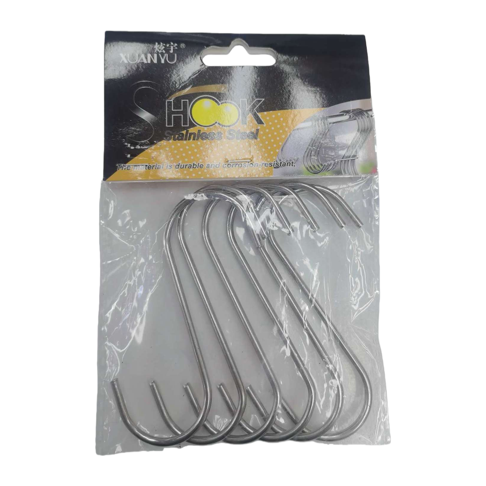 Multifunción plata acero inoxidable s-hook cocina ropa colgante fuerte carga simple y práctico artículos para el hogar Item Picture