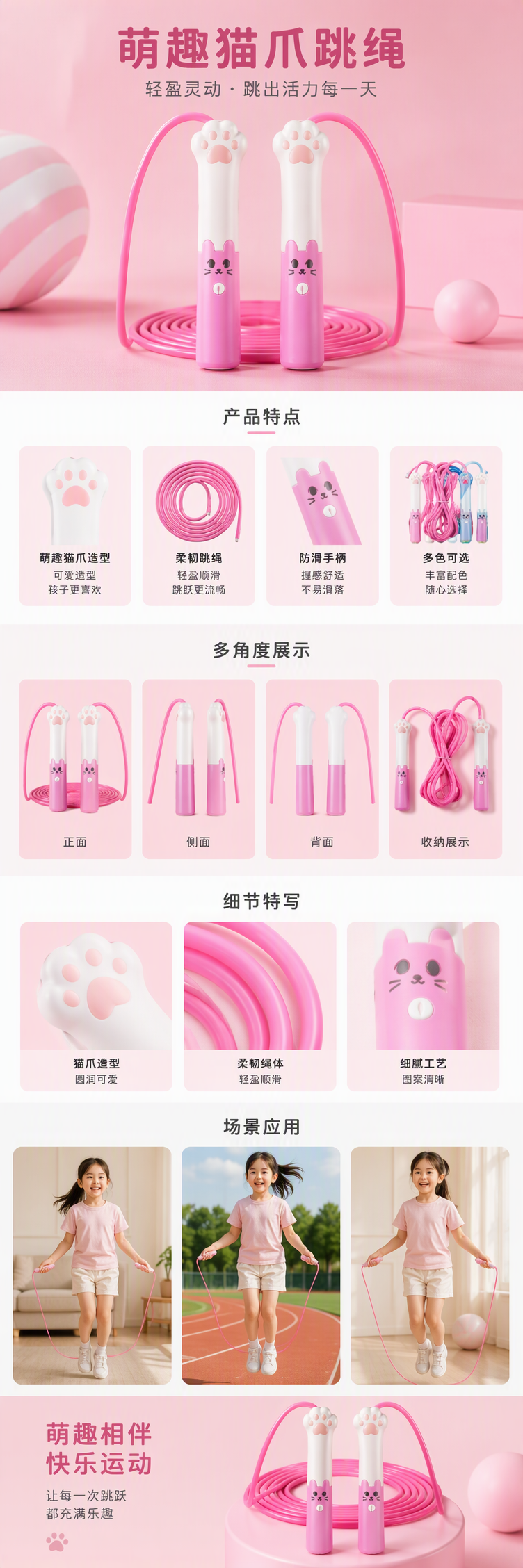 711猫爪胶绳 跳绳详情1