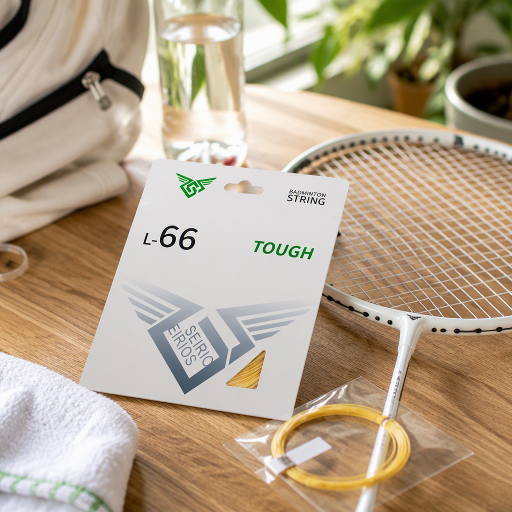 L66专业运动户外羽毛球装备网球用品羽毛球拍线耐用弹性强详情3