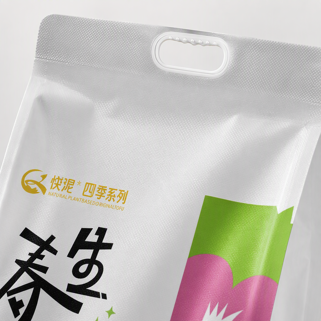 Eco-friendly white plastic packaging bags, large-capacity hand-held shopping bags, durable, transparent and non-printed home storage bags Application Scenario