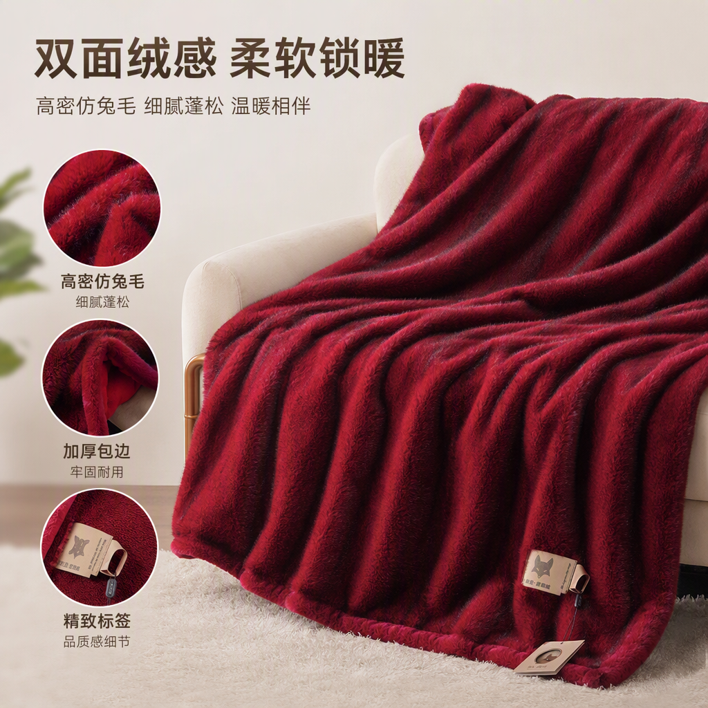 Suave y cómodo coral fleece manta engrosada cubierta de hogar caliente manta de cama de invierno artículos de dormitorio cálidos Application Scenario