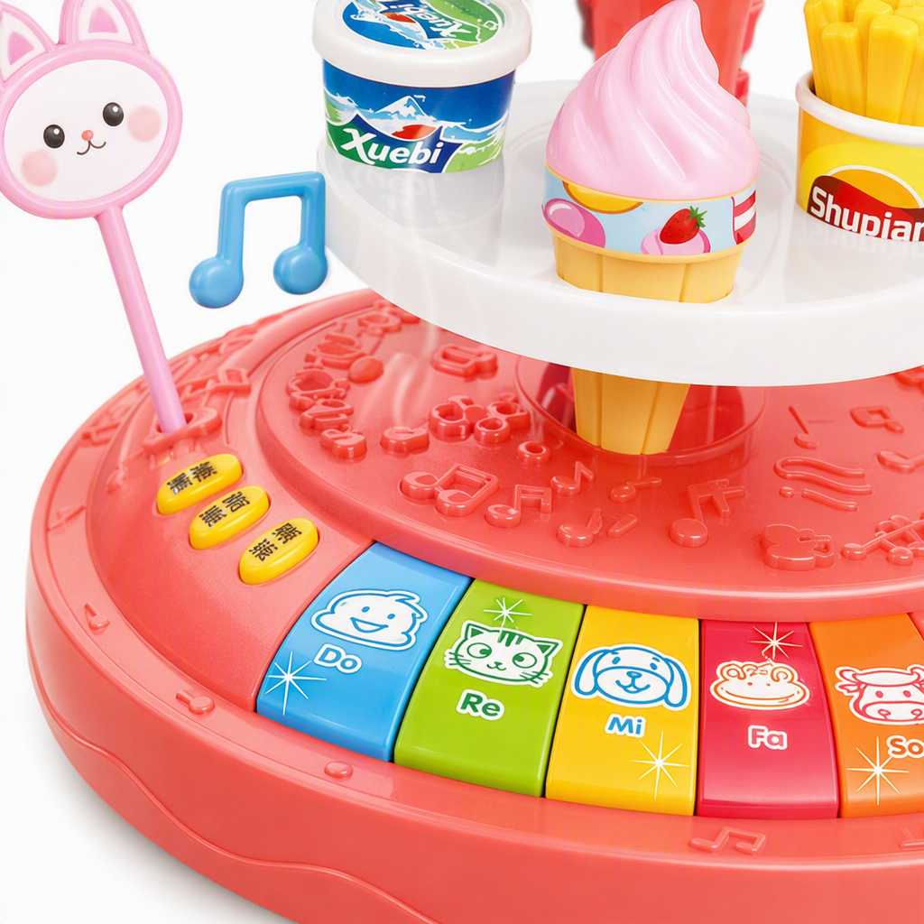 Colorful ice cream toy table, children's fun assembly puzzle game table, creative toy gifts Application Scenario