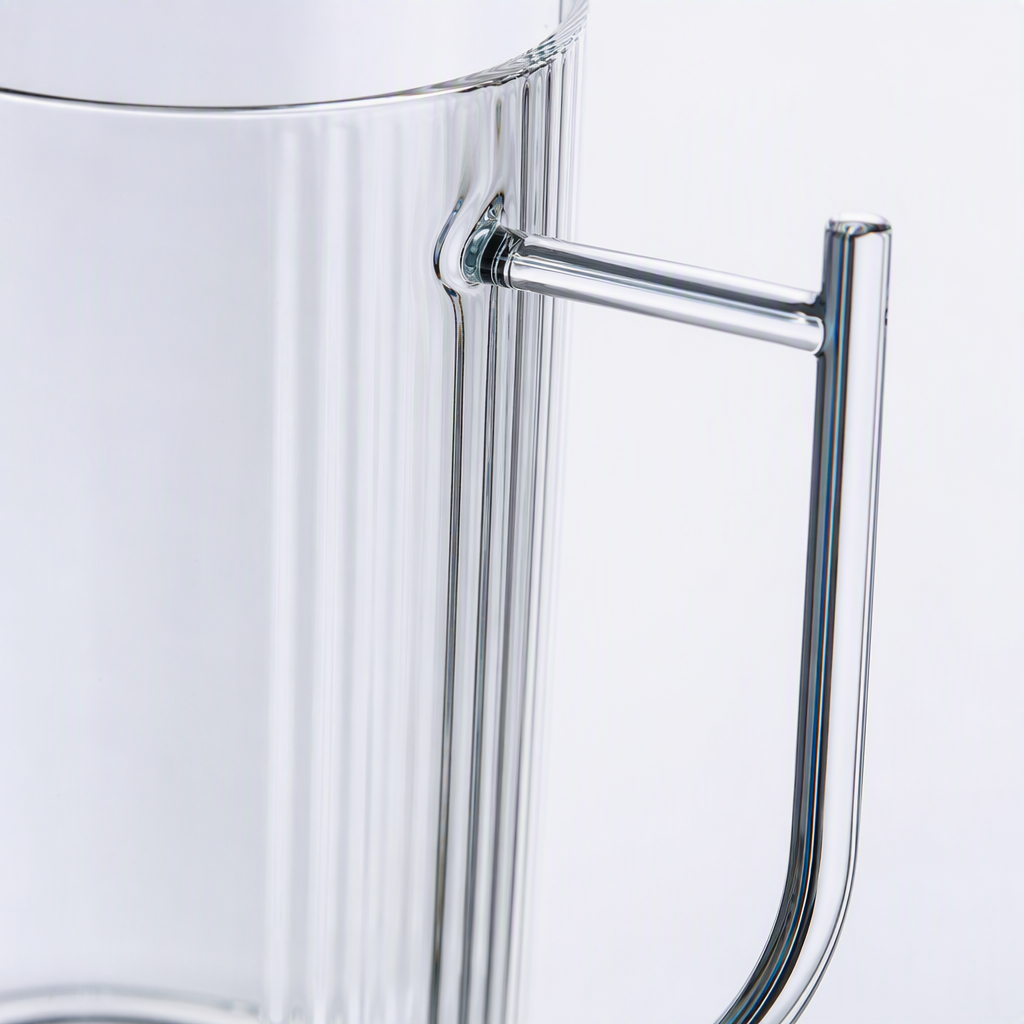 [CL] 26Q3#1104 copa de vidrio transparente de patrón vertical colorida taza de agua portátil para coche taza de bebida casera creativa de moda Specification image