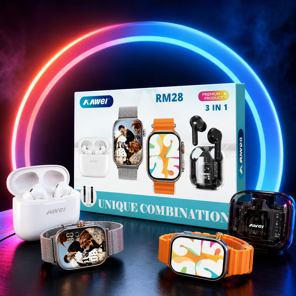 The watch set includes an earphone gift box Specification image