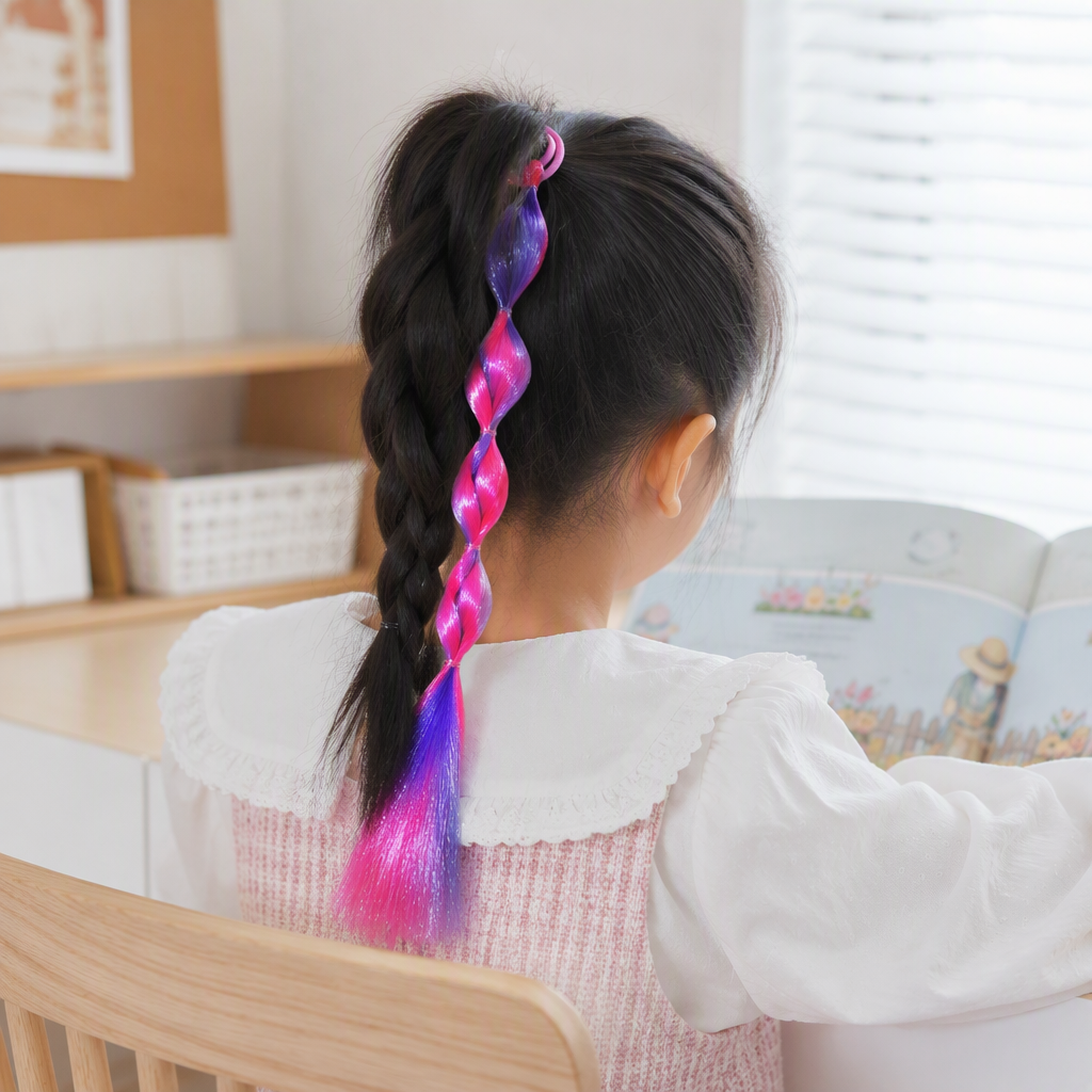 Colorful wigs, braids, fashionable braided hair accessories, trendy and versatile hair accessories, Korean version creative hair accessories for women details Picture