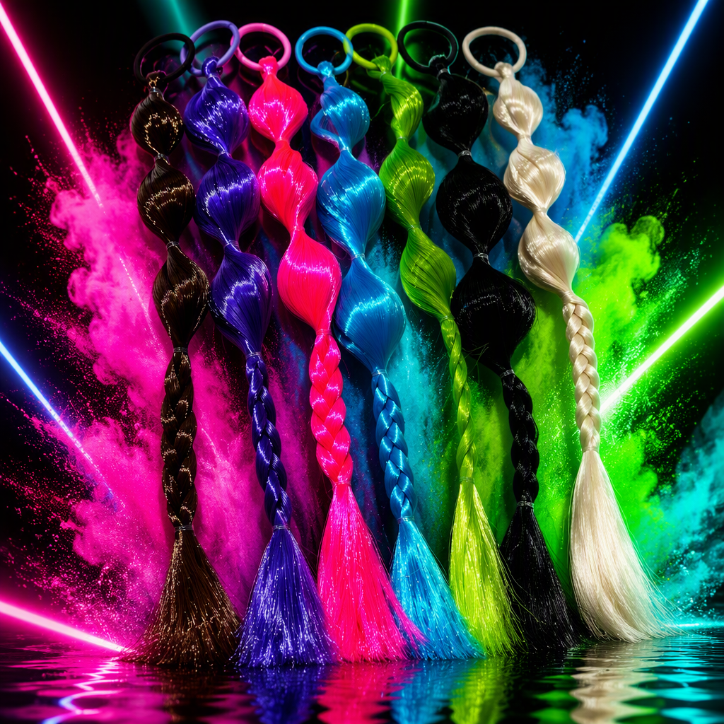 Colorful wigs, braids, fashionable braided hair accessories, trendy and versatile hair accessories, Korean version creative hair accessories for women Specification image