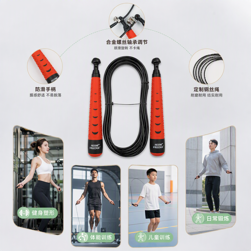 0060极速钢丝跳绳详情2