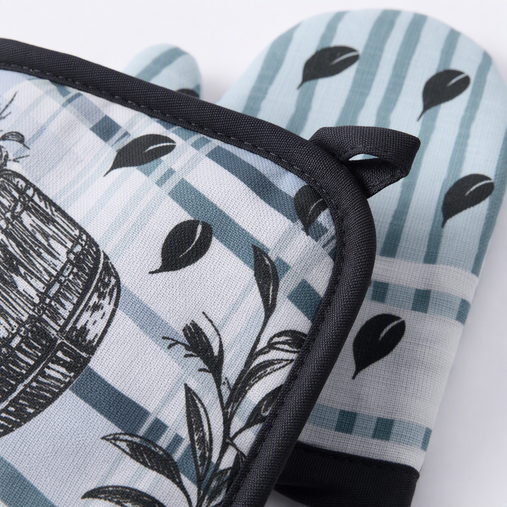 A variety of wine-themed heat insulation pads, oven gloves combination sets, heat-resistant and heat-resistant kitchenware gifts are given away Application Scenario