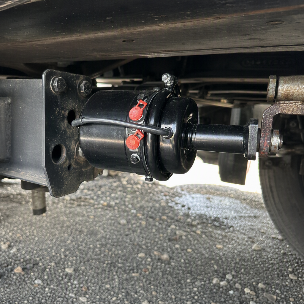 High-performance black brake, suitable for multiple vehicle models, wear-resistant, durable, safe and reliable. Brake system accessories, Iveco accessories, short Iveco brake chamber T16-6200 details Picture