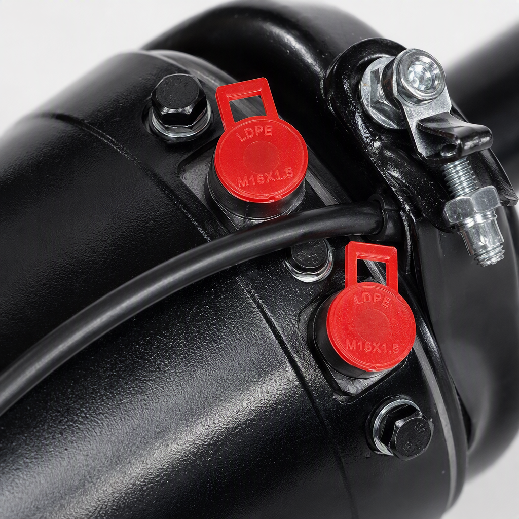 High-performance black brake, suitable for multiple vehicle models, wear-resistant, durable, safe and reliable. Brake system accessories, Iveco accessories, short Iveco brake chamber T16-6200 Application Scenario