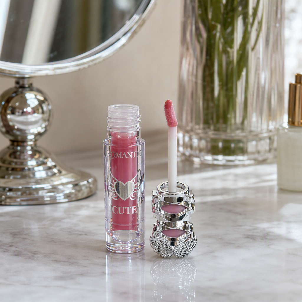 Hidratante de larga duración esmalte de labios rosa hidratante brillante hidratante no fácil decoloración maquillaje brillo labial details Picture