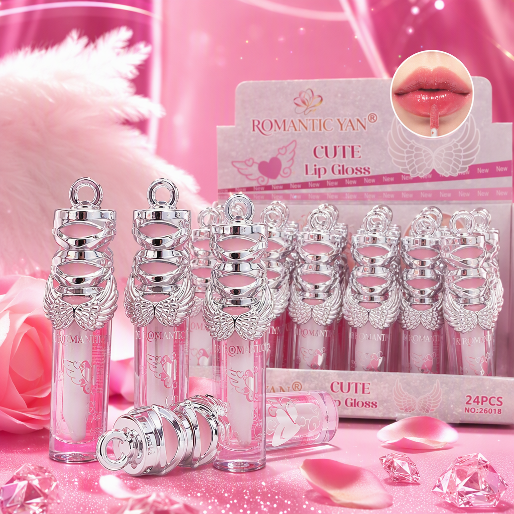 Hidratante de larga duración esmalte de labios rosa hidratante brillante hidratante no fácil decoloración maquillaje brillo labial Specification image