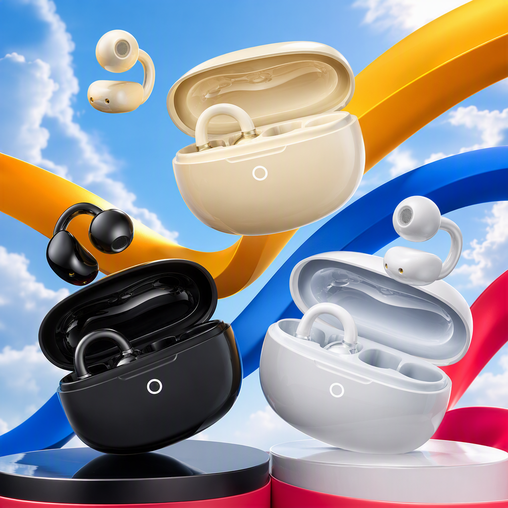 Auriculares de oído blanco plateado con caja de carga auriculares de música portátiles control de cable para llamadas con calidad de sonido hd para apple android Specification image