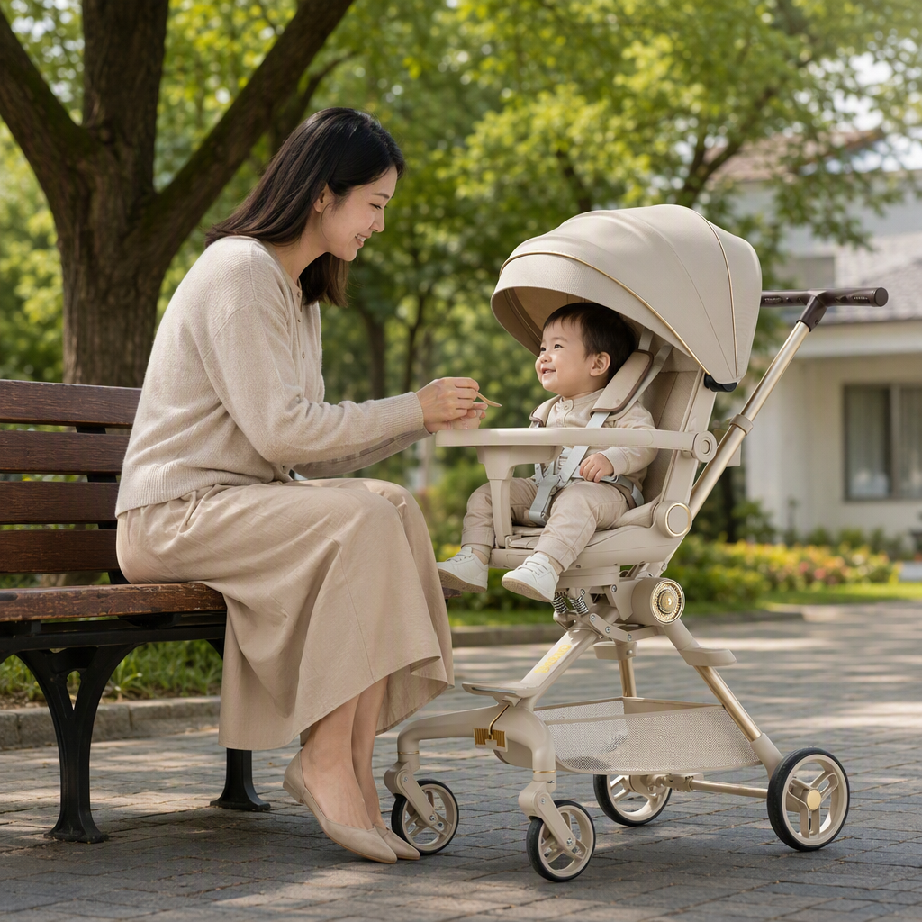 【OSEO】26Q3#6542 Multi-functional baby stroller, lightweight folding stroller, baby seat, infant stroller, children's stroller