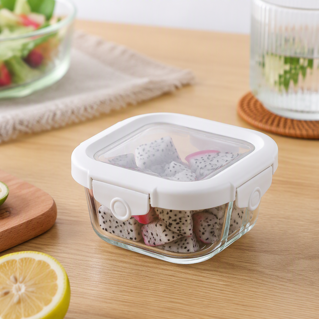 【CL】26Q3#1656 Glass fresh-keeping lunch box, multi-functional instant noodle bowl, portable lunch box, durable for student household use details Picture