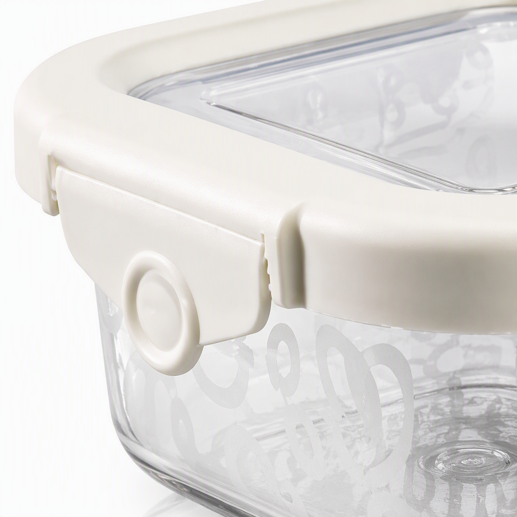 【CL】26Q3#1656 Glass fresh-keeping lunch box, multi-functional instant noodle bowl, portable lunch box, durable for student household use Specification image