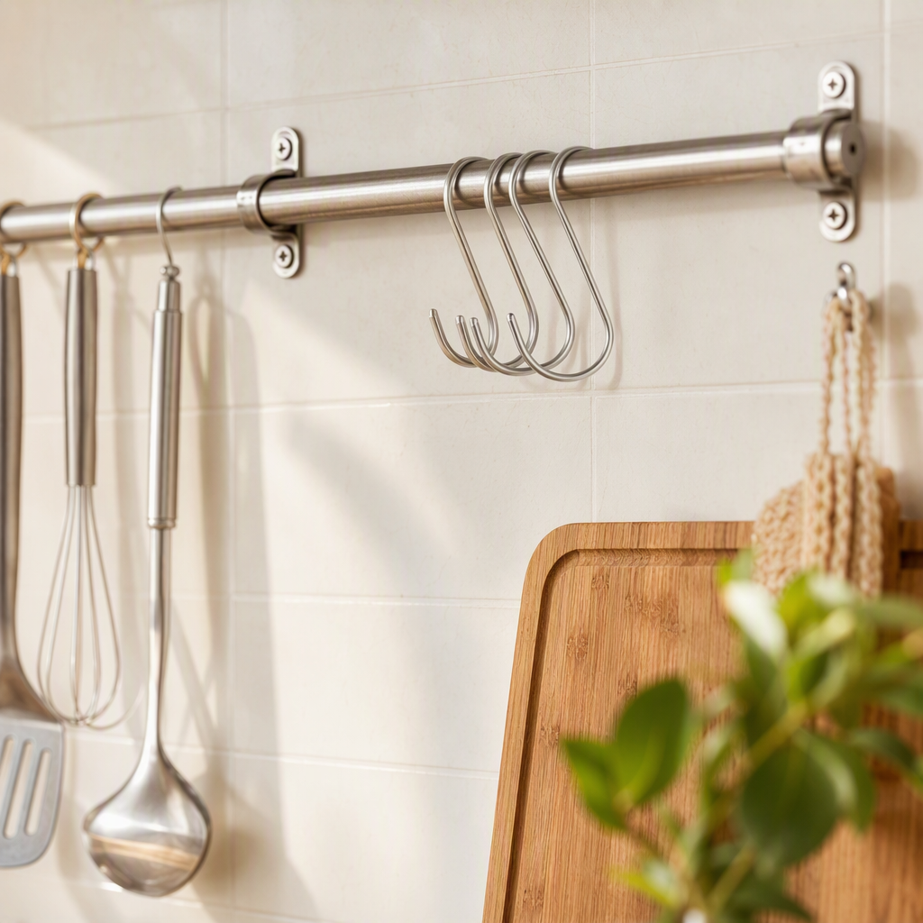 Multifunción plata acero inoxidable s-hook cocina ropa colgante fuerte carga simple y práctico artículos para el hogar details Picture