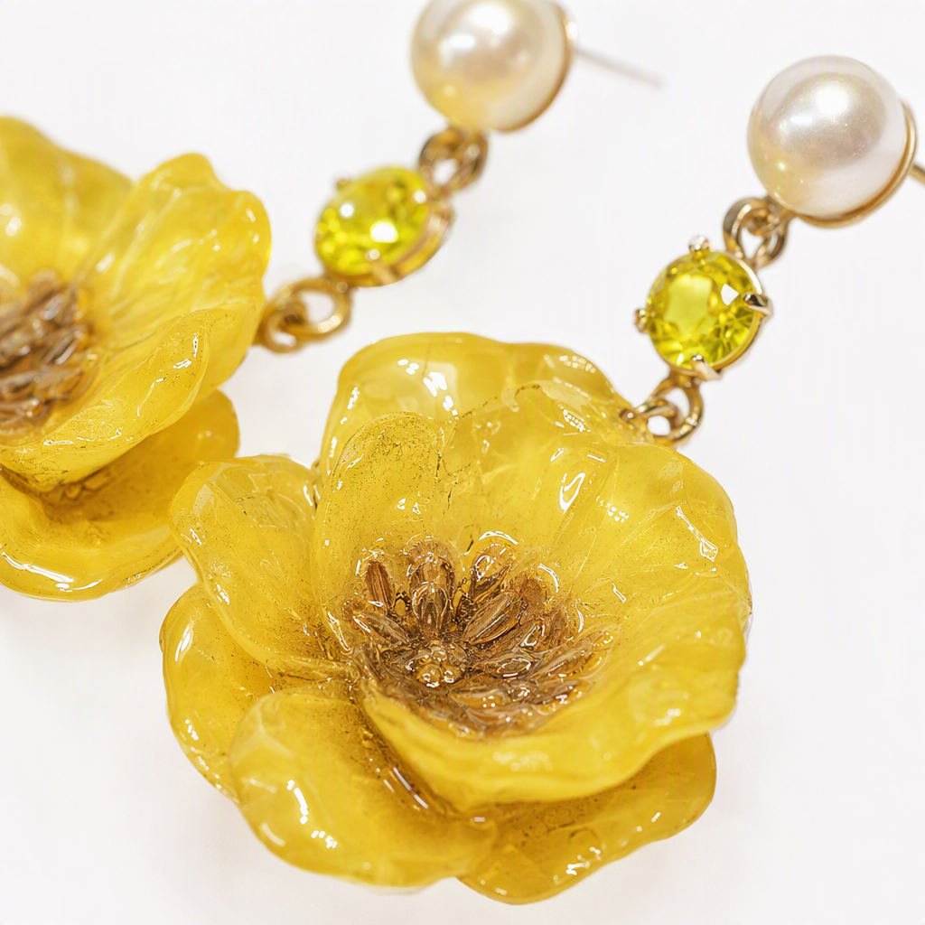 Moda vintage golden flower orejeras simple y elegante temperamento pendientes para mujeres accesorios tendencia versátil Application Scenario