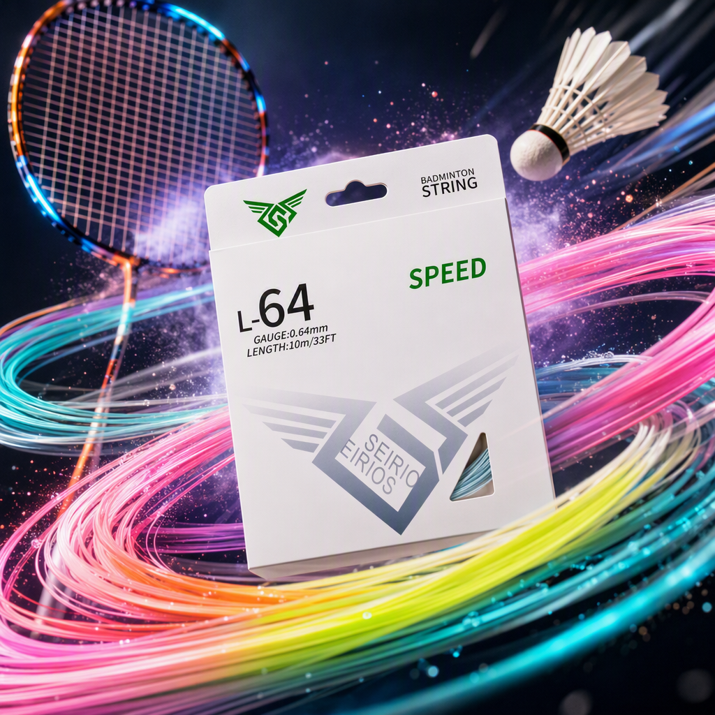 L64专业羽毛球拍线运动网球用品耐用弹性强高性能羽毛球网球配件详情4