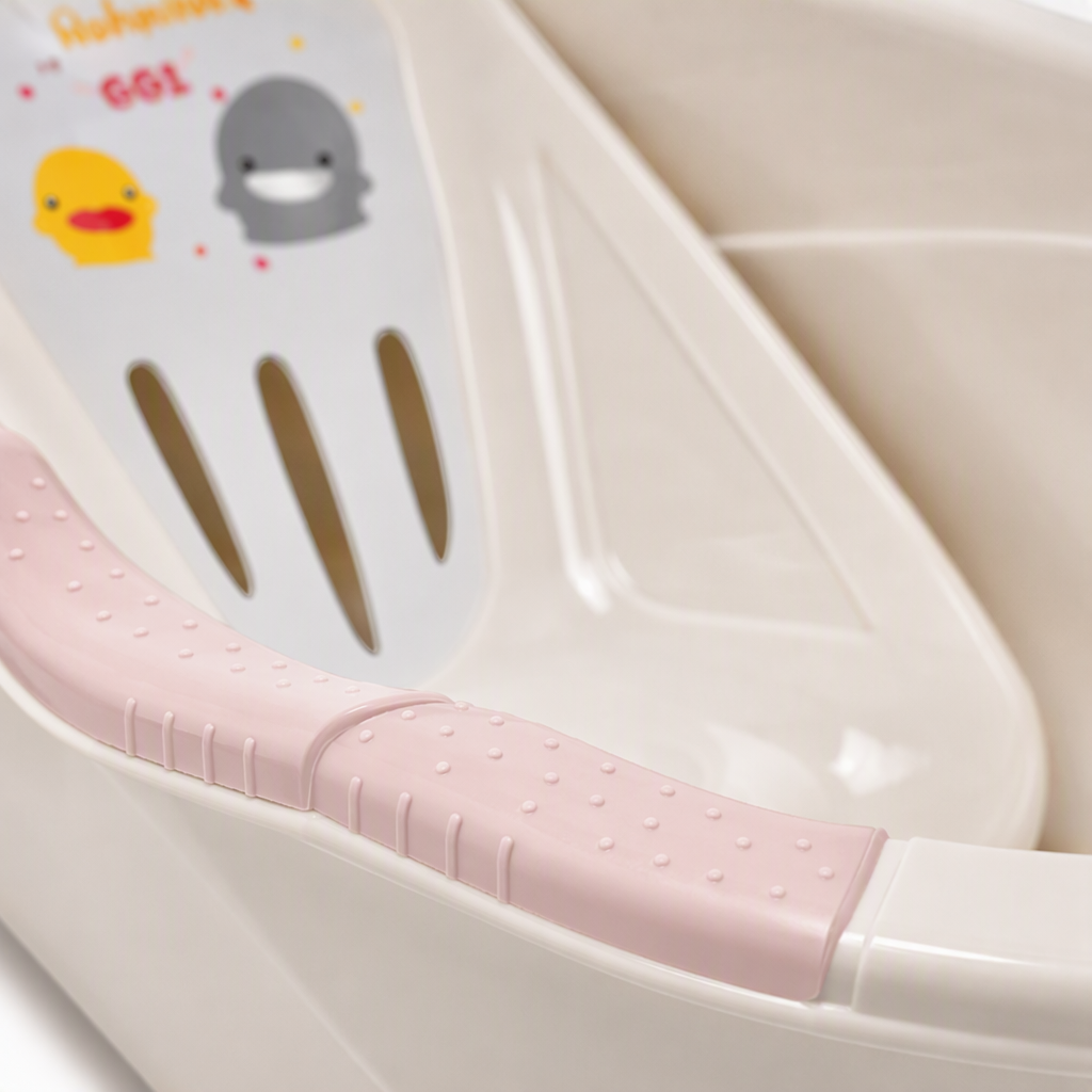 【CL】 26Q3#0505 meter white folding baby bathtub, baby bath basin, children's bath products, portable and foldable design Specification image