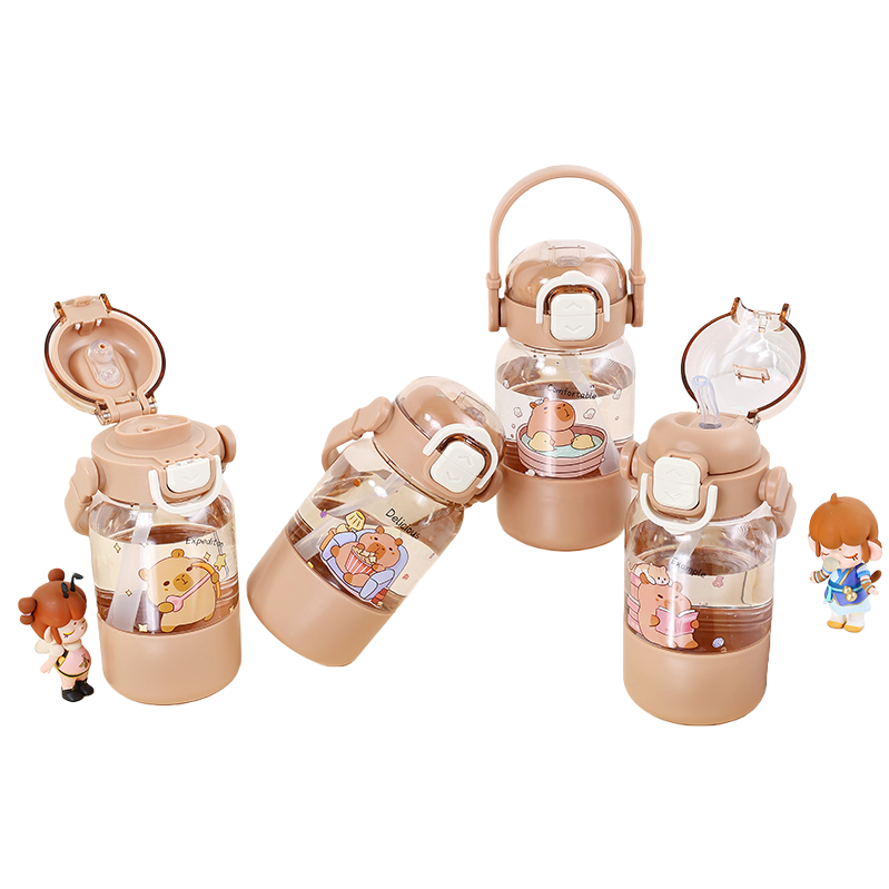 [OSEO] 26Q1#1017 tazas de plástico coloridas creativas kapibara doble bebida taza anti-caliente taza de café taza de té taza de agua para estudiantes Application Scenario
